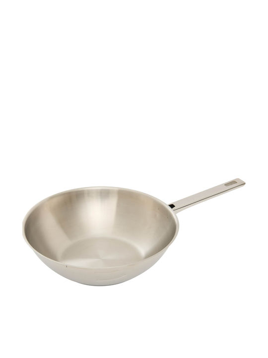 5Five F-v Brilliance Wok από Ανοξείδωτο Ατσάλι 28cm