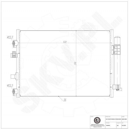 Condensator Climatizare Ford C-Max II Dezumidificator 1684942