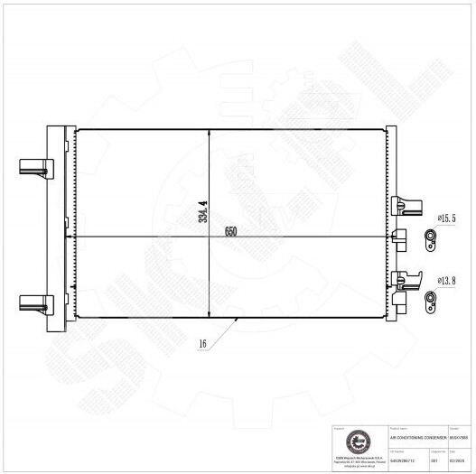 Συμπυκνωτής Κλιματισμού Bmw 2 X1 X2 Mini Mini Countryman Αφυγραντήρα 64539286712