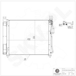 Συμπυκνωτής Κλιματισμού Kia Picanto I Αφυγραντήρα 9760607000 Συμπυκνωτής Κλιματισμού Kia Picanto I Αφυγραντήρα 9760607000