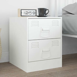 vidaXL Furniture Handle Made of White Metal 879441 2 Pieces