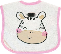 Baby Tone Striped Safari Pink Bites Σαλιάρα Υφασμάτινη με Αυτοκόλλητο Striped Safari Pink Bites
