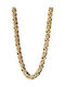 Verorama Men's Stainless Steel Gold Plated Necklace Length 60cm