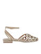 Suede Women's Ballerina Shoes In Pink Colour W470006315C6-ICE HM-274 With L.Gold Oblong Strass