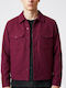 Short Women's Jacket for Spring/Autumn Burgundy
