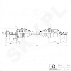 Ημιαξόνιο Κίνησης Opel Combo Corsa B Corsa C Tigra Twintop Εμπρός Αριστερό 93184280