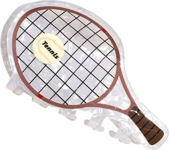 Racket Claw Hair Clip Bone Racket 10cm Transparent
