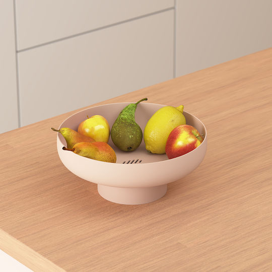 5Five Plastic Pink Fruit Bowl 26x26x10.5cm