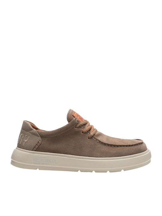 Replay Men's Moccasins in Tabac Brown Colour