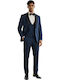 Men's Groom's Suit with Vest Blue