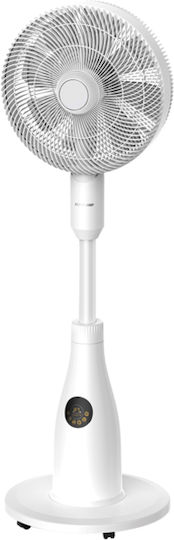 Eurolamp Ανεμιστήρας Υδρονέφωσης 50W Διαμέτρου 40cm με Τηλεχειριστήριο Λευκός