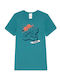 Minerva Easy Set Kids Undershirts Short-sleeved Petrol