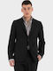 Men’s Suit Jacket with Slim Fit Black