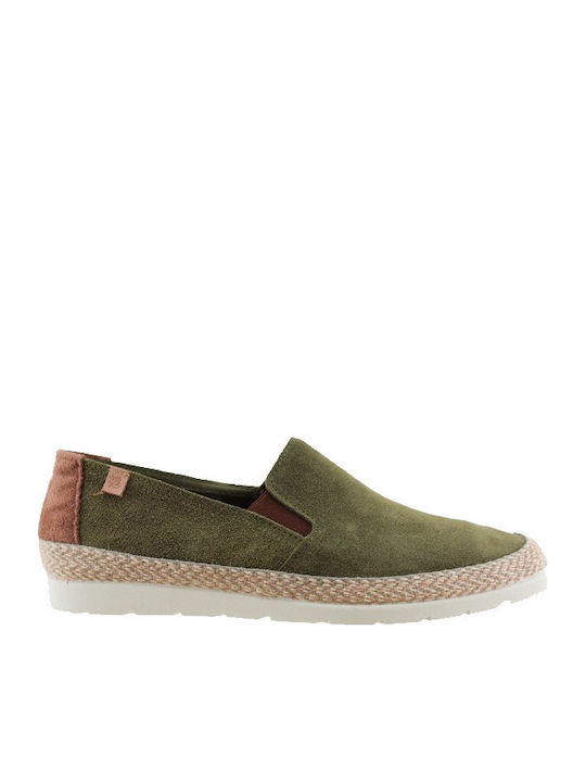 Adam's Shoes Leather Men's Espadrilles in Green...