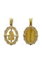Kinder Amulett mit Jungfrau Maria aus 14K Gold GK31622