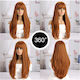 Ophelia's Dream Toys Lange Gerade Perücke Ponyfransen – Rotbraun 10wig-521a