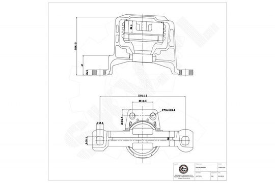 Μπροστινό Δεξί Στήριγμα Κινητήρα Ford C-max Focus C-max Focus Ii Iii Volvo C30 S40 Ii V50 3m516f012af