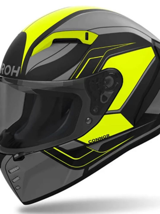 Airoh Connor Yellow Matt Motorcycle Helmet Full...