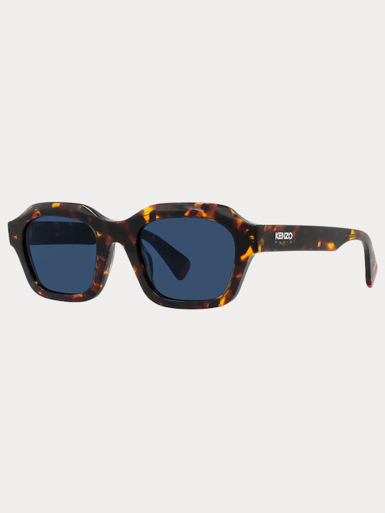 Kenzo Women's Sunglasses with Brown Tartaruga Frame and Brown Lens