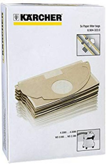 Karcher Σακούλες Σκούπας 5τμχ Συμβατή με Σκούπα Karcher