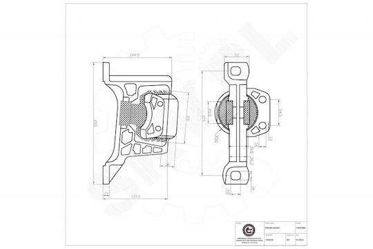 Rechte Motorhalterung Ford C-Max II Fokus C-Max II III Tourneo Transit 1930320