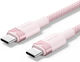 Vention Male USB 2.0 Cable USB-C male - USB-C 100W PD Ροζ 1m TRWPF
