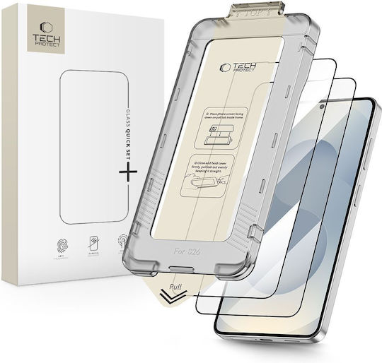 Tech-Protect Quick Set Plus Full Face Tempered Glass 2τμχ (Galaxy S26)