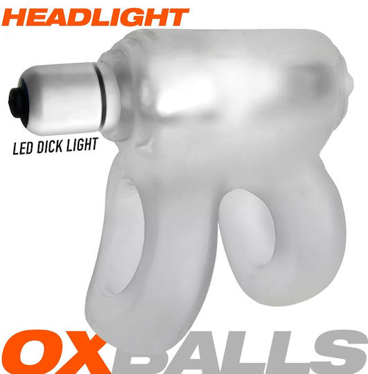 Oxballs Headlight Led Glow Silicone Shaft Holster Clear Ice
