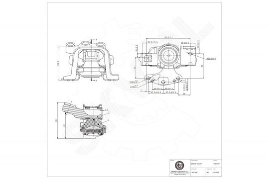 Δεξιό Στήριγμα Κινητήρα Citroën C-elysee C3 Ii C3 Picasso 1807gw