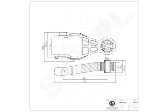 SKV Motorhalterung Opel Combo Corsa Meriva Tigra Hintere 684717