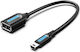 Vention USB 2.0 Cable mini USB-B male - USB-A female Μαύρο 0.15m -46639