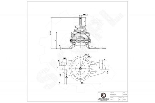 Μαξιλάρι Κινητήρα Citroen C5 Ii Iii Jumpy Ii Peugeot 407 508 I Expert Δεξιά 1807y3