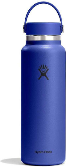 Hydro Flask Wide Flex Cap Бутилка Термос 1.18л Син
