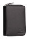 Leather Men's Travel Wallet Black