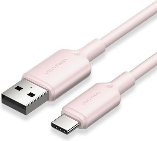 Vention USB 2.0 Cable USB-C male - USB-A Ροζ 1m CWAPF