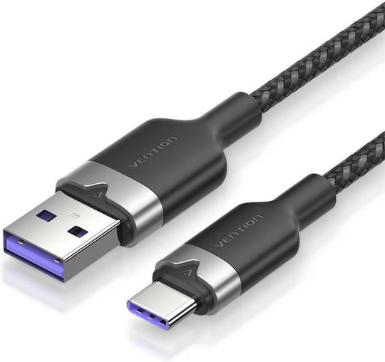 Vention USB 2.0 Кабел USB-C Мъжки - USB-A Черен 2м CWBBH