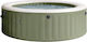 Intex Скръгъл Басейн PVC 795л Надуваем с Хидромасаж 196x71см Olive Green