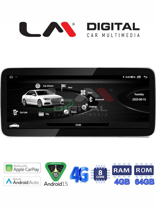 Lm Digital Lm Kh4 310 High Οθόνη Oem Multimedia Αυτοκινήτου Audi A4 2009 > 2017 Navi Carplay Androidauto Bt Gps Wifi Gprs