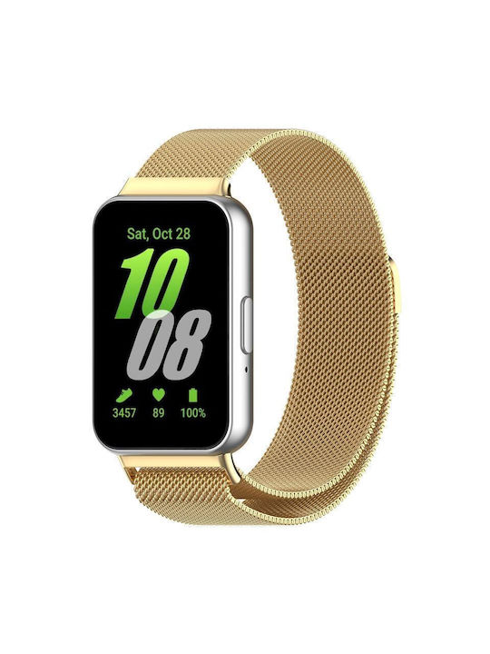 Λουράκι Ανοξείδωτο Ατσάλι Χρυσό (Galaxy Fit3)