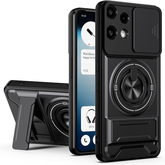 Handyhülle Nothing 3a Lite 5g Oem Harte Rückseite Pc+tpu Schwarz Stand