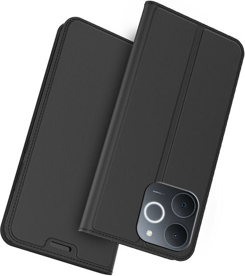 Handyhülle Realme Note 70T Oem Flip Brieftasche Synthetisches Leder Pu Tpu Schwarz Wallet Stand