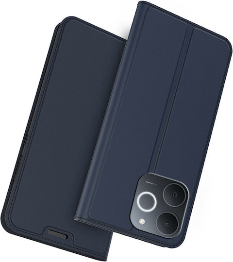 Handyhülle Realme Note 70T Oem Flip Brieftasche Synthetisches Leder Pu Tpu Blau Wallet Stand