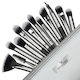 Sensopro Milano 12-piece Makeup Brush Set Black Silver + Gift Pouch