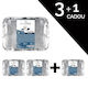 Set 3+1 Gratuit Ceară Depilatoare Tradițională Sensopro Milano Azulene 500g