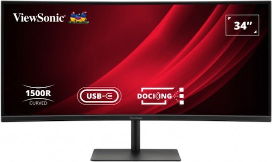 Viewsonic VG3419C-2 Ultrawide VA HDR Curved Monitor 34" QHD 3440x1440 with 3.5ms GTG Response Time
