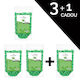 Set 3+1 Free Elastic Wax Granules Sensopro Milano Aloe Vera 100g