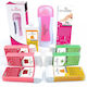 Sensopro Milano Weiche Rosa Wachskit + Geschenk Enges Applikator Wachsnachfüllung