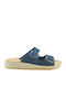 Women's Blue Flat Sandals