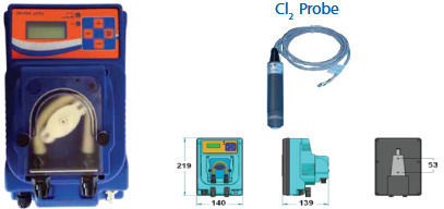 Mp-pro Cl₂ Digital Dosing Pump Mp-pro Cl2 6 L H 1bar