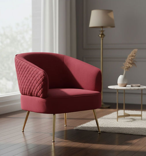 Vyragosa Armchair Red 76x66x79cm Vyragosa Armchair Red 76x66x79cm